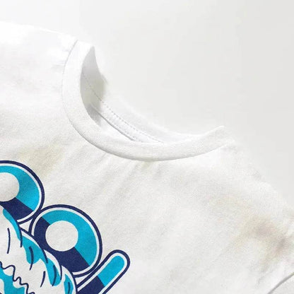 Boys' Short-sleeved Cartoon Cute Short Sleeve Shorts Two-piece  for boys