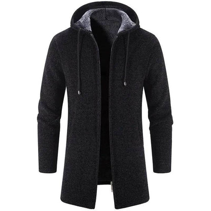 Plus Fleece Trend And Handsome All-match Cardigan For Men