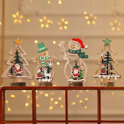 Christmas Day Wooden Bar Decoration Decorations