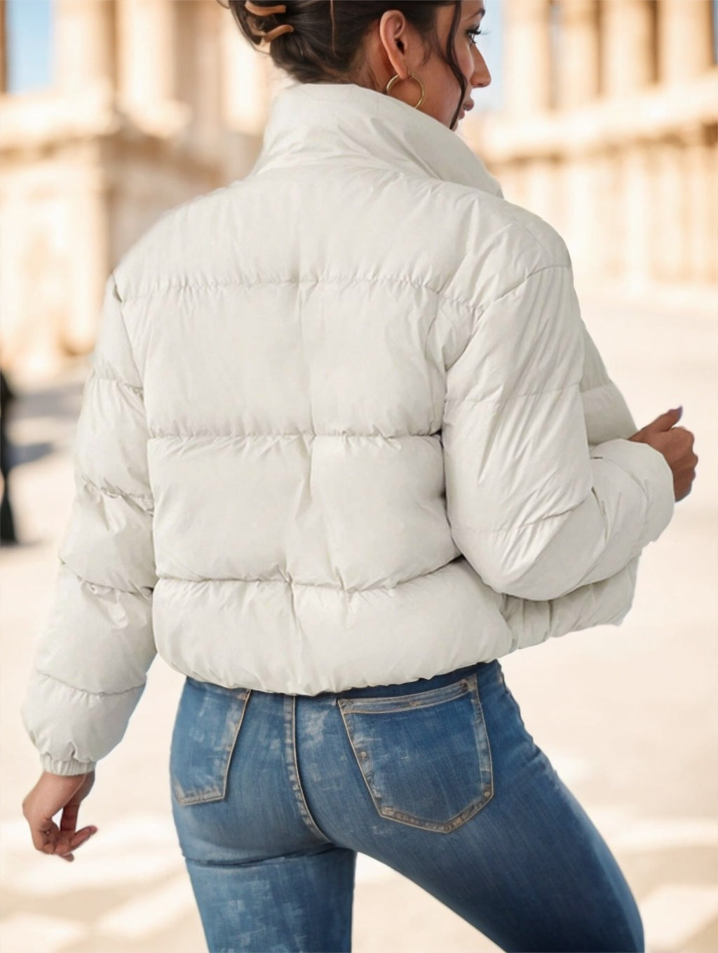 Women's Frenchy Zip-Up Reversible Hooded Jacket