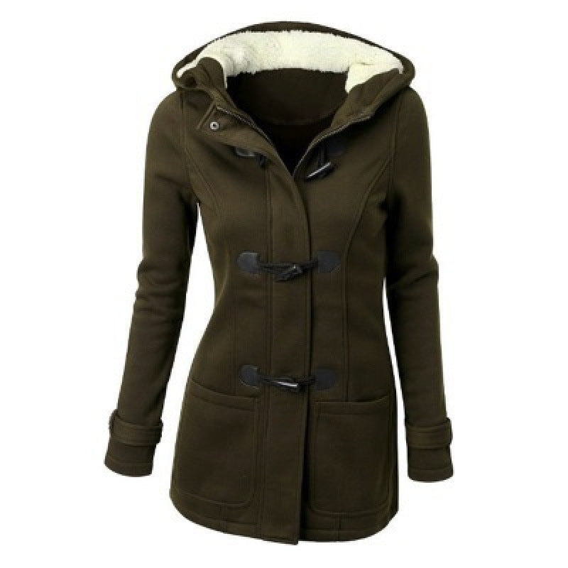 Women's Hooded Cotton-Padded Sweater Coat
