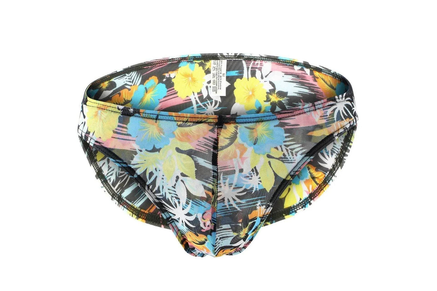Men's Printed Mesh Briefs, Soft Breathable Fabric, Multi-Color Pack