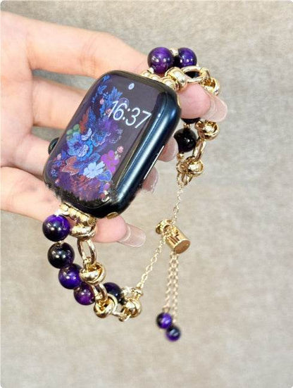 Women Fashion Smart watch Beaded Replacement Watch strap