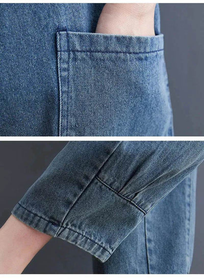 Y2K Women's Denim Jeans Romper suit Street Denim Strap Jumpsuit