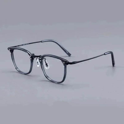 Pure Titanium Vintage Rectangle Crystal Transparent Myopia Glasses Reading  Unisex Spectacle Frame Designer Eyeglasses GMS806 Eyewear
