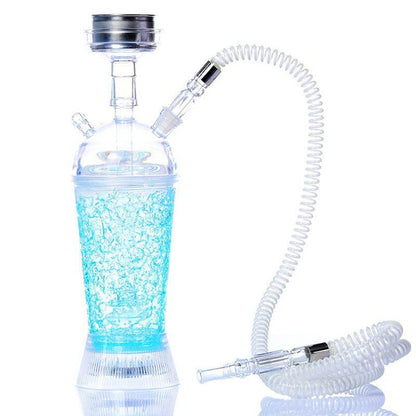 Arabic Hookah With LED Light Portable Car Gel Broken Crystal Cup
