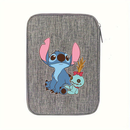 Disney Stitch And Winnie The Pooh Travel Passport Storage Bag, Essential Multi-Pocket Wire Phone Accessories Organizer For Small Charging Cord Cable, Ideal Gifts