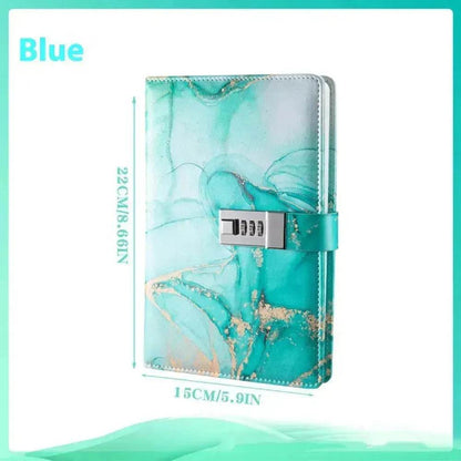 A5 Password-protected Noteboy Diary With Lock Creative Trend Journal Book Student Smart  Notepad Stationery Leather Notebook