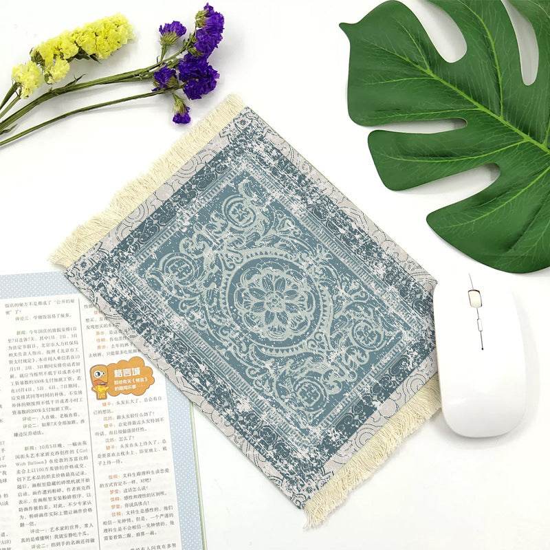 Office mouse pad, Suede fringe mouse pad Hot rubber  Bohemian style