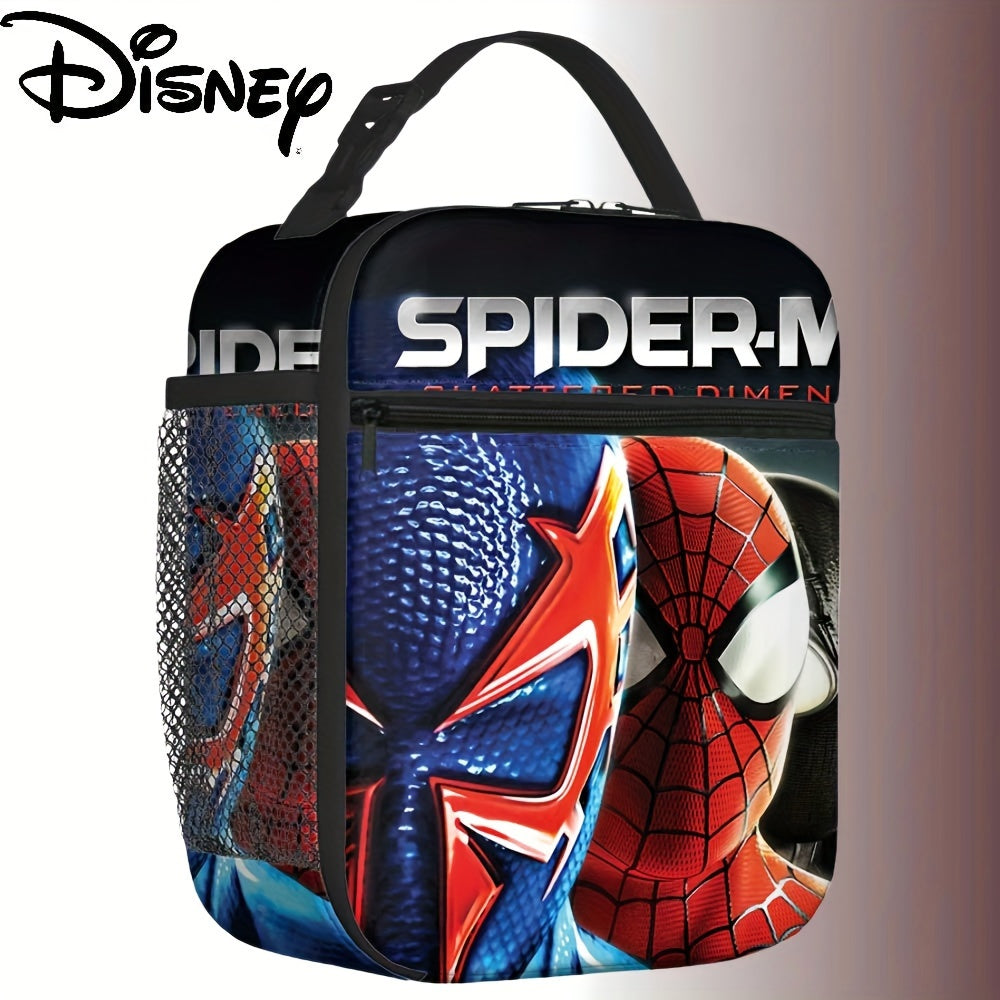 Disney Marvel Spider-Man Insulated Lunch Bag - Portable & Durable Nylon, Perfect For Work, School, Outdoor Camping | Keeps Food Fresh Or Cold