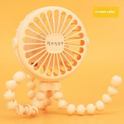 USB Powered summer heat Handheld fan with stand and Night light