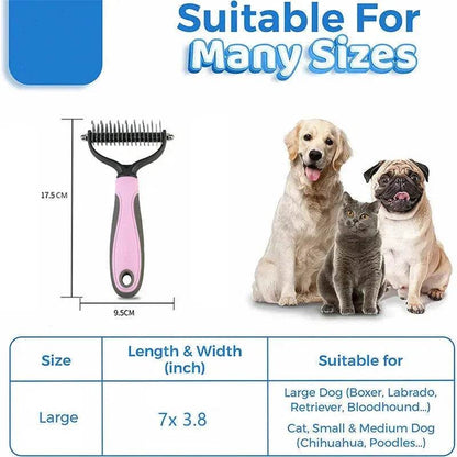 Hair Grooming Brush comb For Pet Dog Cat Deshedding comb