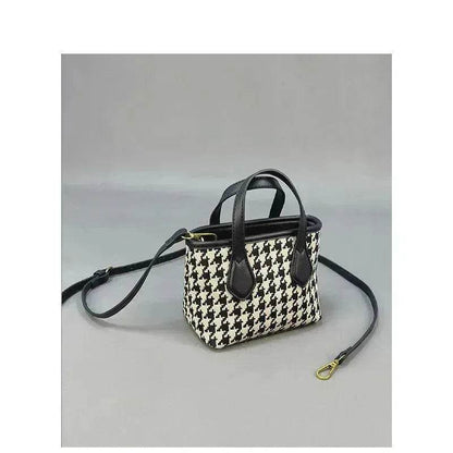 Fashion Houndstooth Single-shoulder Messenger Bag for Women