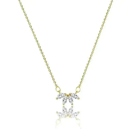 Bijoux Fantaisie Minimalistes Collier Fleur Brillante pour Femmes Filles, Pendentif Fleur de Lotus, Bijou de Fête, Cadeau d'Anniversaire pour Femme