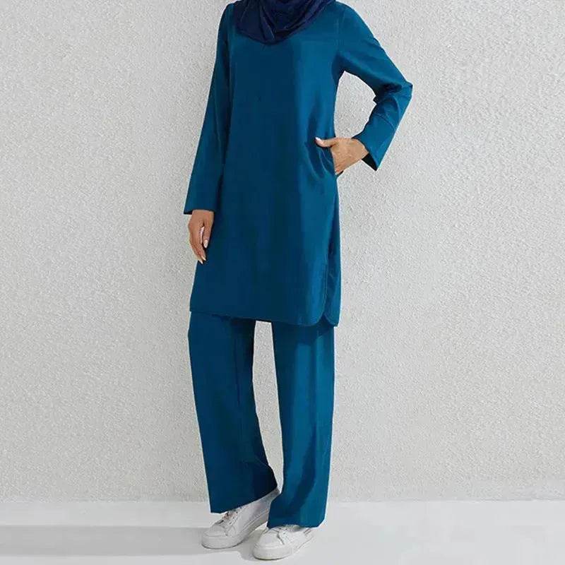 Fashion Large Size Middle East Two-piece Casual Outfit set