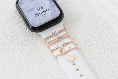 DIY Decorative Buckle Silicone Watch Strap Accessories