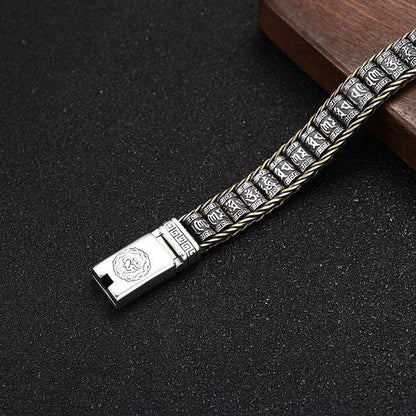 Thai Silver Personality Men's And Women's Trend Turn Bead Bracelet