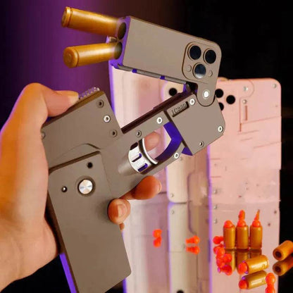 mobile phone shape folding soft bullet gun toy
