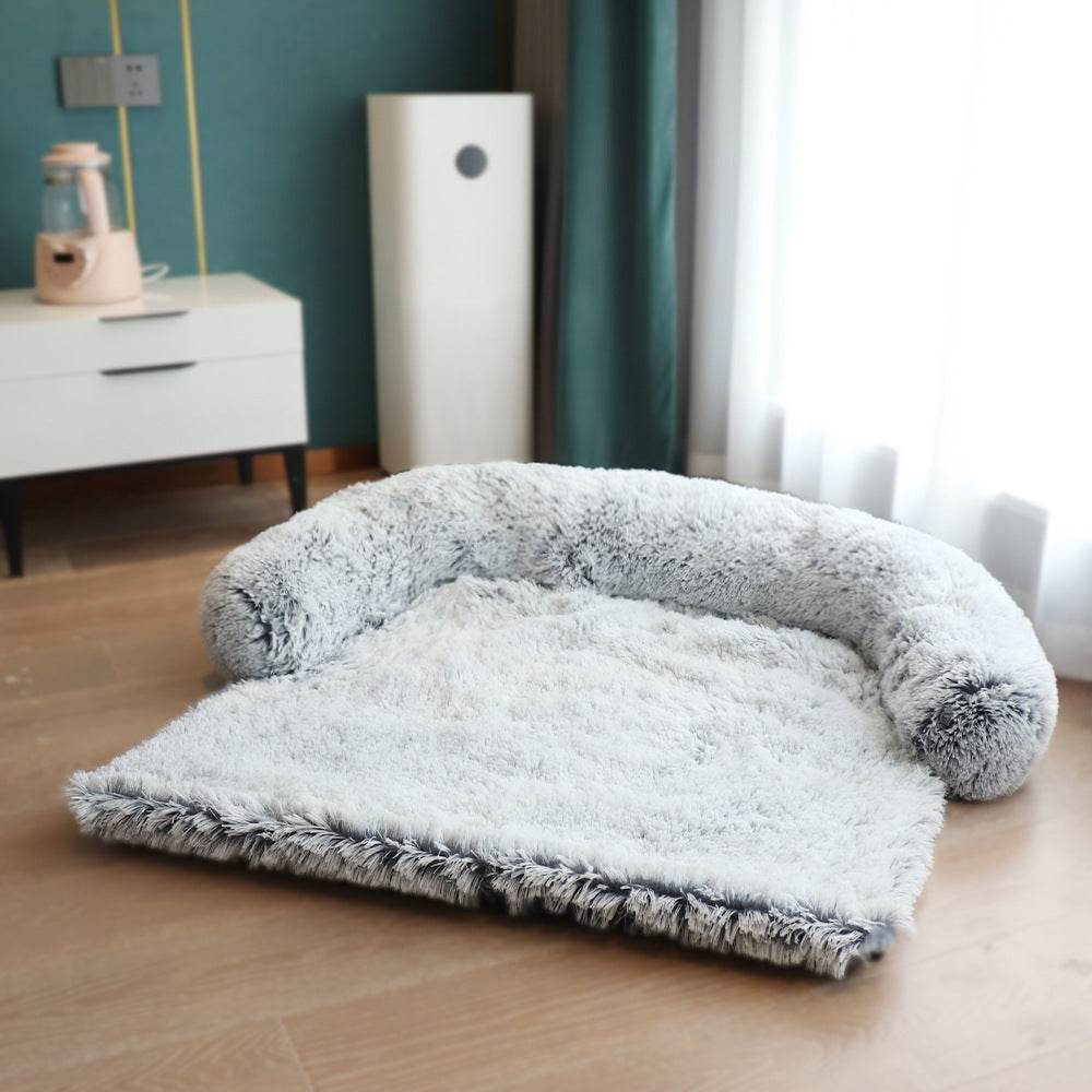 Tapis de lit amovible pour animaux de compagnie, canapé-lit pour chien, lit en peluche pour animaux de compagnie