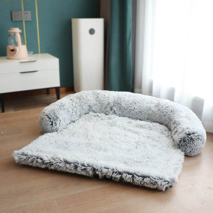 Tapis de lit amovible pour animaux de compagnie, canapé-lit pour chien, lit en peluche pour animaux de compagnie