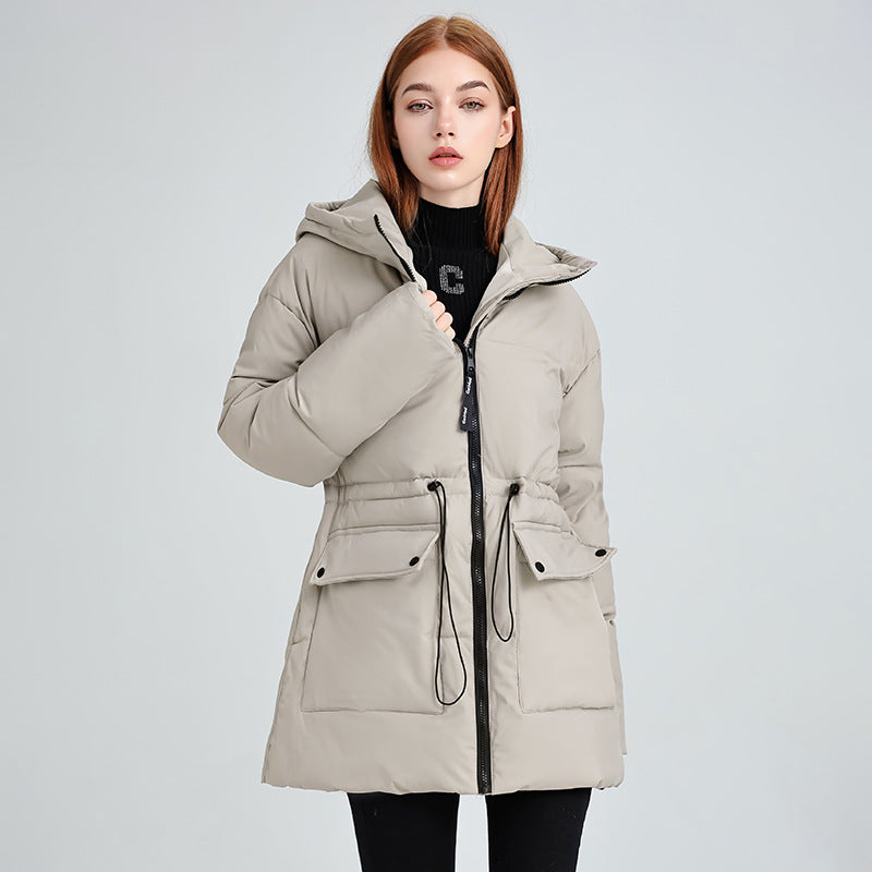 Women's Versatile Hooded Cotton-Padded Jacket