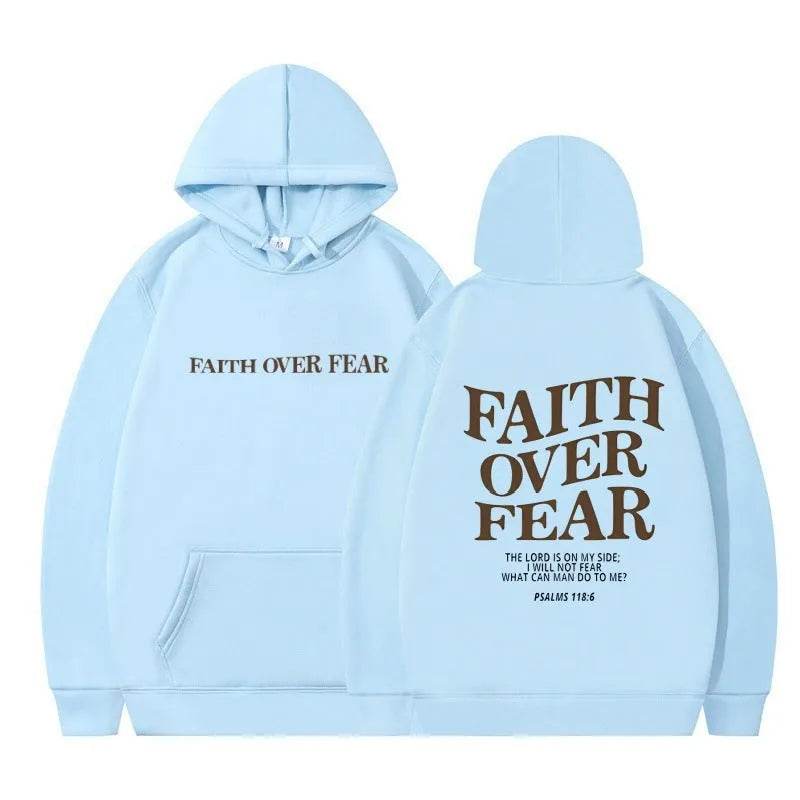 Nouveau sweat à capuche unisexe Faith Fear imprimé
