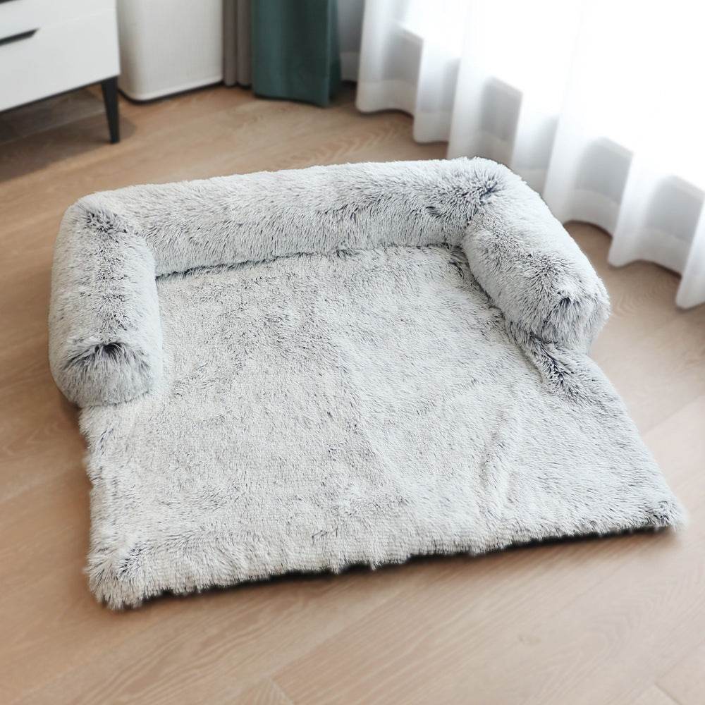 Tapis de lit amovible pour animaux de compagnie, canapé-lit pour chien, lit en peluche pour animaux de compagnie
