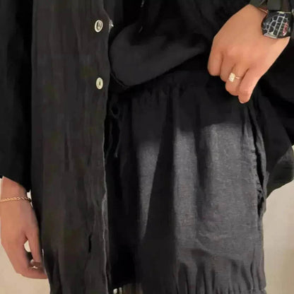 Casual Women Wide Leg Pants Long Sleeves Shirt Sets Ladies Loose High Street 2 Piece Outfits Pant co ords for Women Trouser co ords for Women
