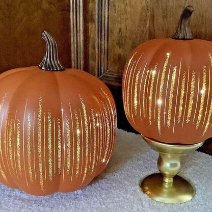 Starry Night Glass Halloween Pumpkin Decoration