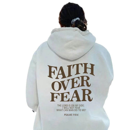 Nouveau sweat à capuche unisexe Faith Fear imprimé