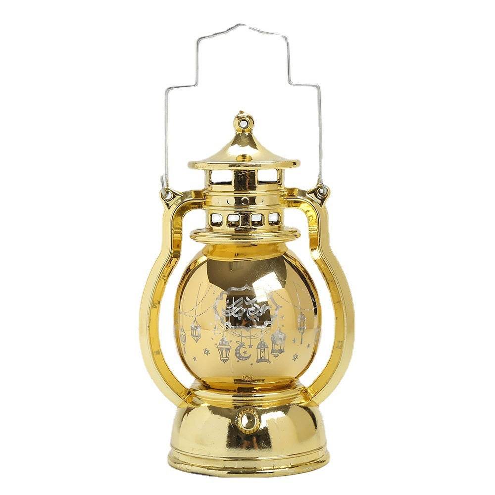 Ramadan Aïd Moubarak Lanterne LED Décoration de fête Cadeaux pour enfants Lanterne sculptée au laser du Moyen-Orient