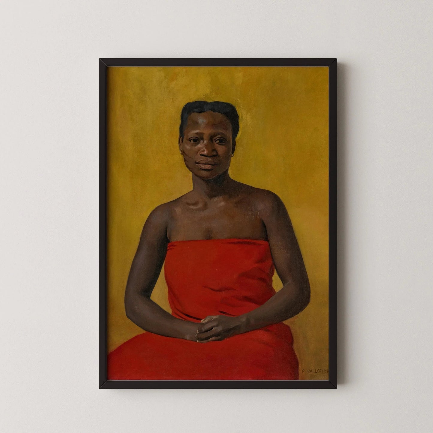 Felix Vallotton - Woman in Red | Famous Impressionist Art (available handframed or unframed)