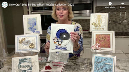 Dies by Sue Wilson Festive Deco Snowflake Background