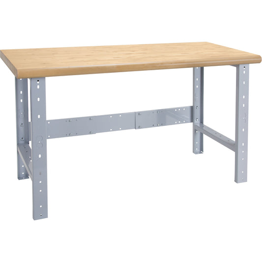 Heavy-Duty Workbench, Top & Legs Only, 1500 lbs. Cap., 60" W x 24" D, 34" H