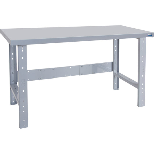 Établi préconfiguré, 60" L x 24" P x 34" H, capacité de 2500 lb