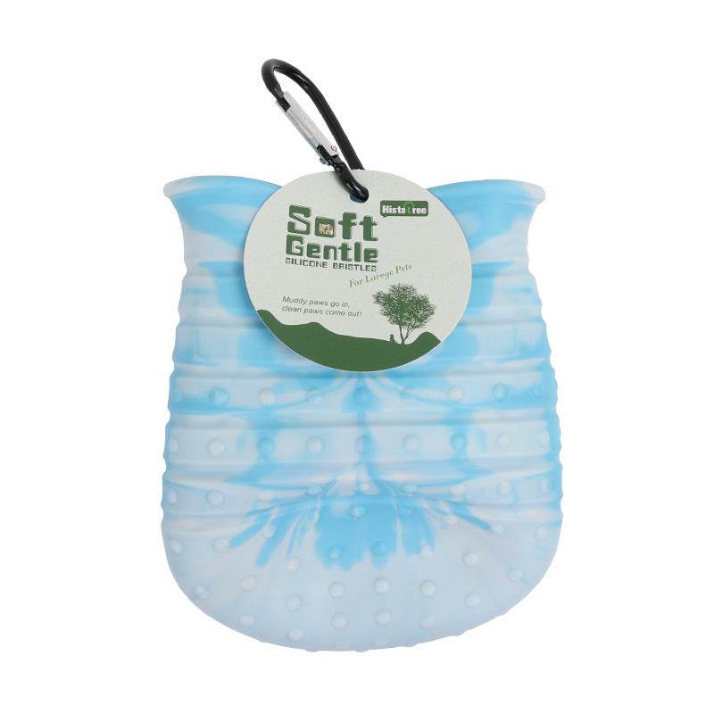 2 en 1 Nettoyeur de Pattes pour Chien Tasse Douce Brosse de Lavage Portable pour Pattes de Chien Seau de Nettoyage de Pattes pour Animaux de Compagnie Produits pour Animaux de Compagnie