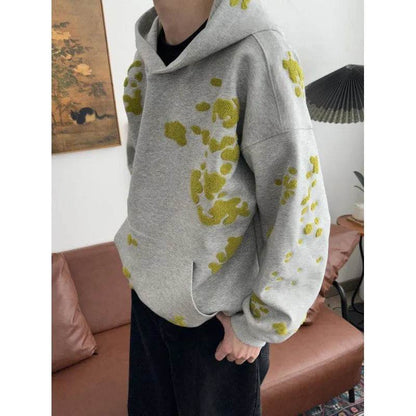 Unisex Cotton Air Layer Moss Hoodie Sweatshirt  Pullover
