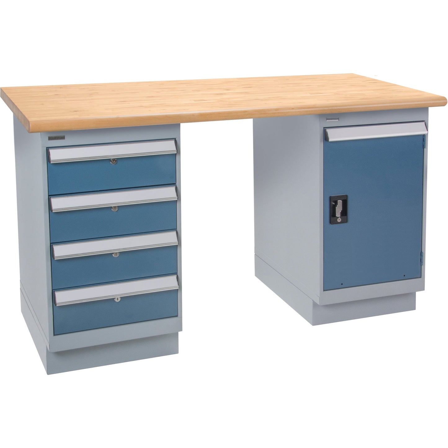 Heavy-Duty Workbench, Door & Drawers, 1500 lbs. Cap., 60" W x 30" D, 34" H