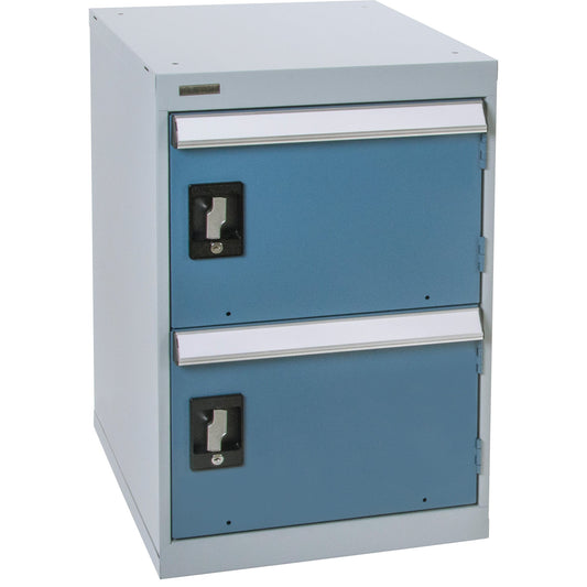 Two-Door Pedestal Workbench, 28" H x 18" W x 21" D