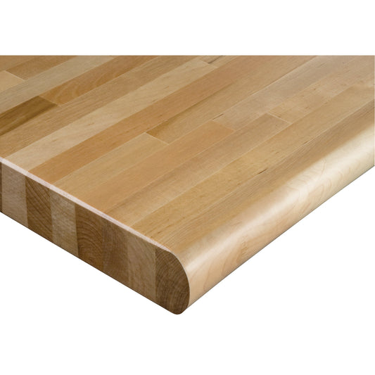 Laminated Hardwood Workbench Top, 60" W x 36" D, Bullnose Edge, 1-3/4" Thick