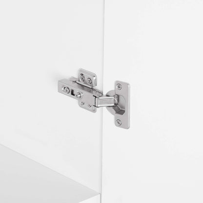 Genoa Modern 2-Piece Freestanding Wardrobe - White