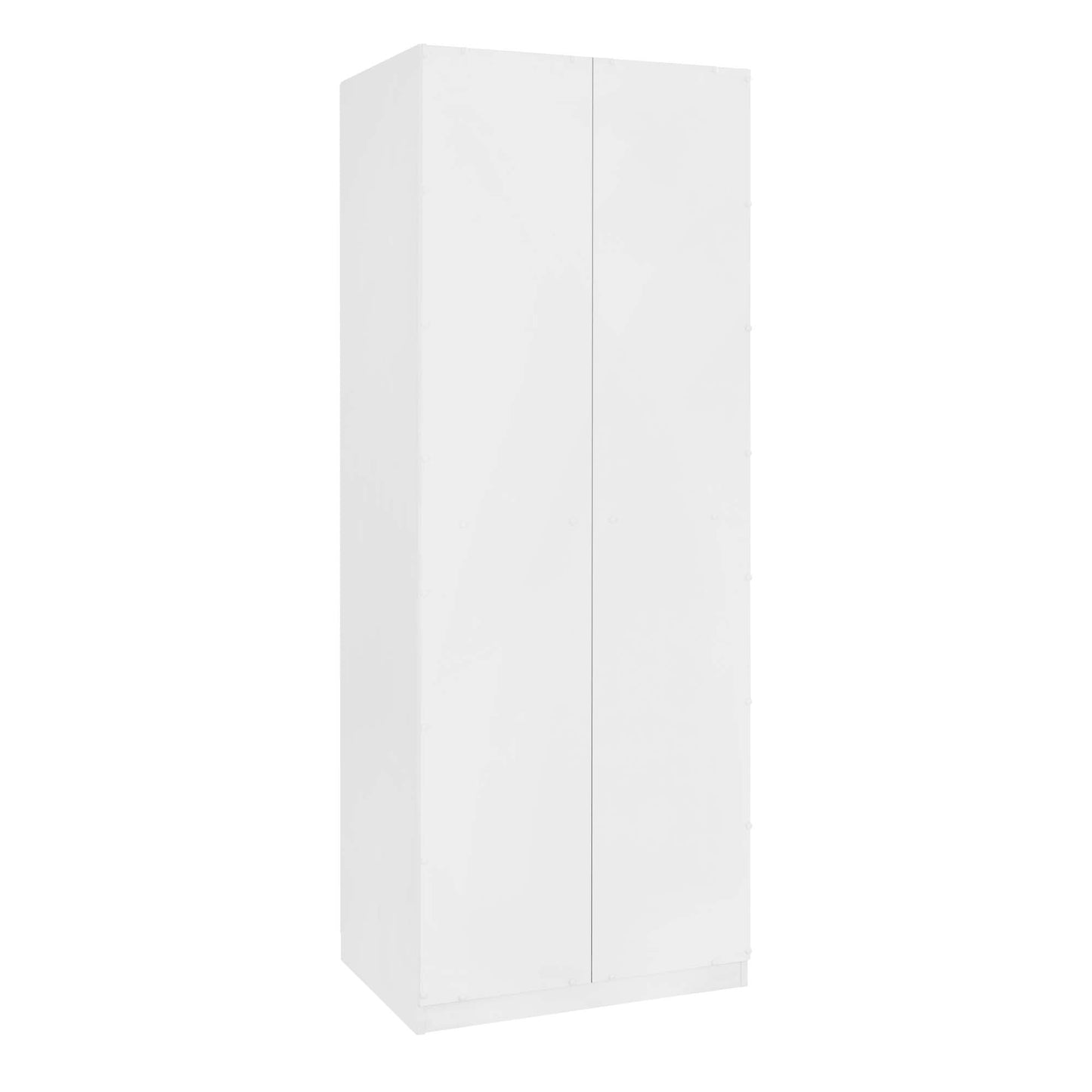 Genoa Modern 2-Piece Freestanding Wardrobe - White