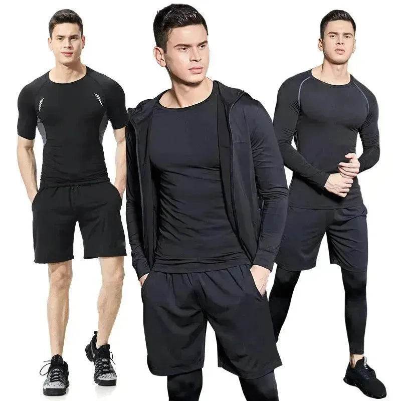 Men's Workout set Five-piece fitness wear