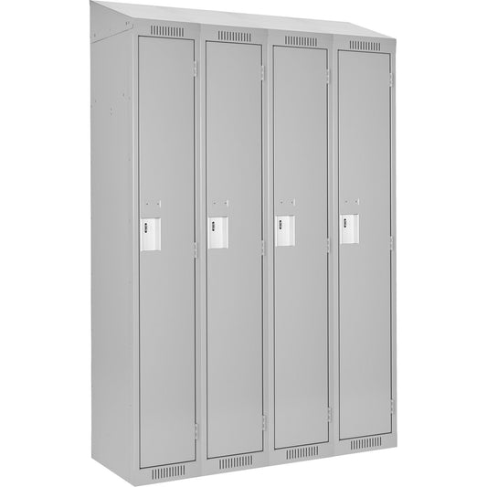 Casiers Clean Line™ (4), 48" x 12" x 78", acier, gris, Rivet (assemblé)