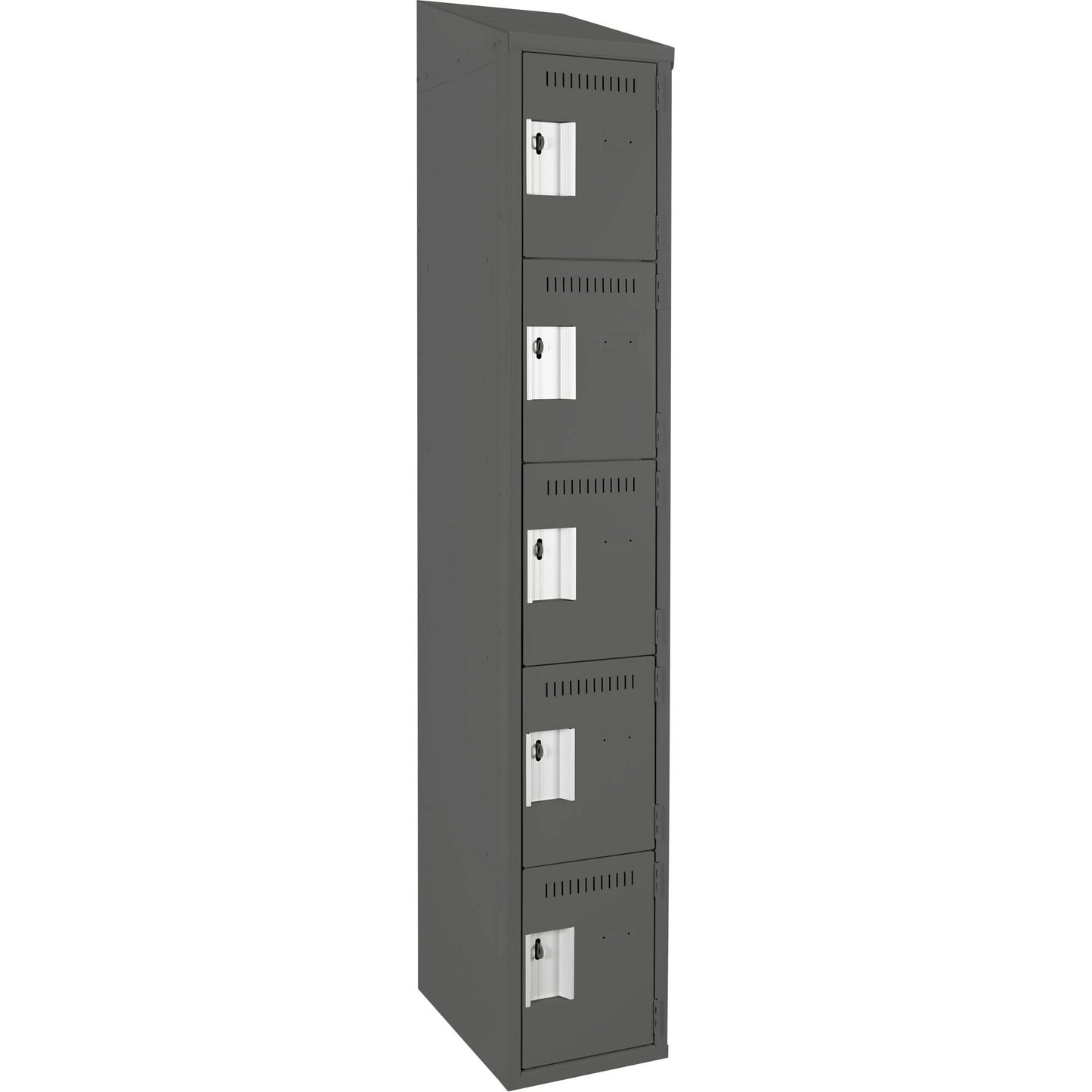 Assembled Clean Line™ Personal Effects Lockers, 5 -tier, 15" x 78" x 12", Steel