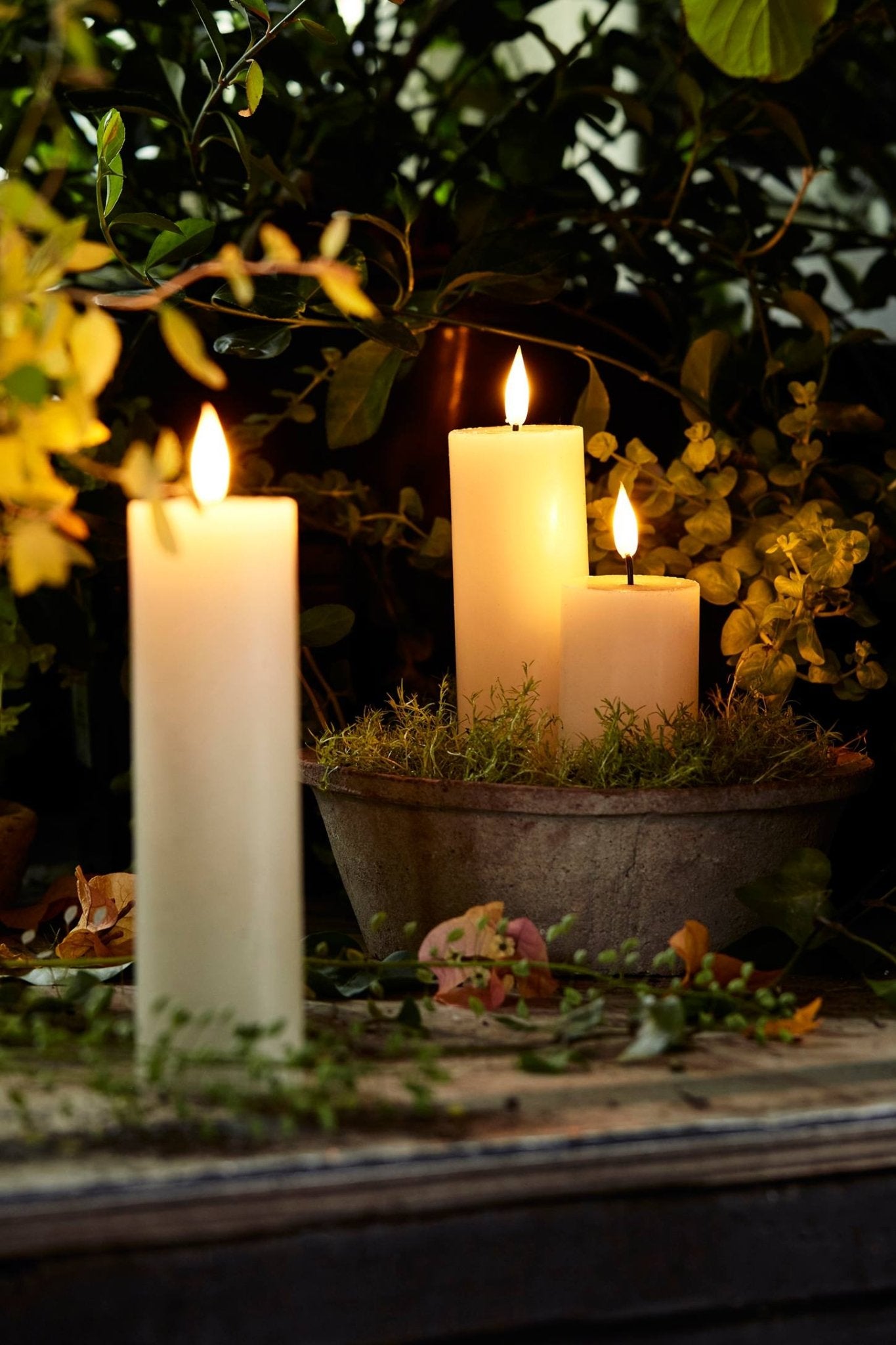Flameless 3D Wick Candles – Set of 6