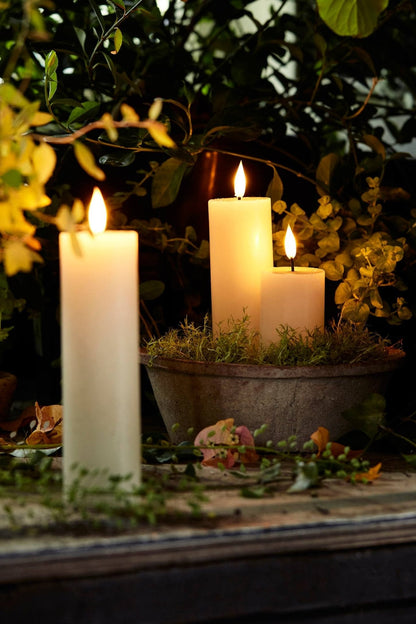 Flameless 3D Wick Candles – Set of 6