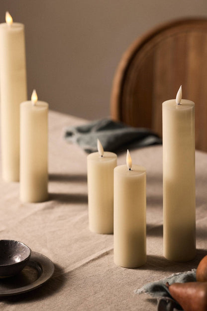 Flameless 3D Wick Candles – Set of 6