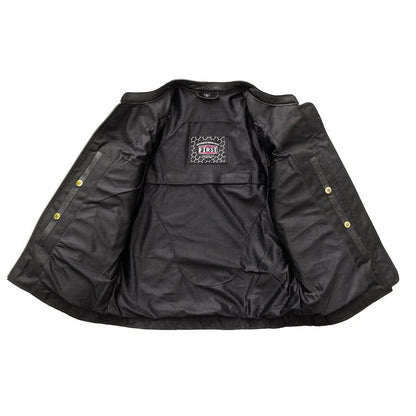 Women’s Motorcycle Leather Jacket. Lightweight Cowhide with Armor Pockets