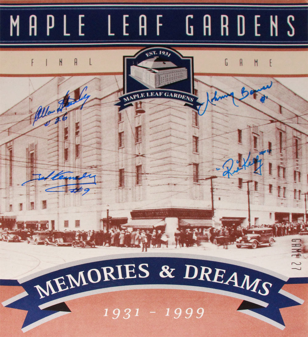 TML GARDENS FINAL TICKET STANLEY, KENNEDY, BOWER, KELLY - 16X20 PHOTOGRAPH